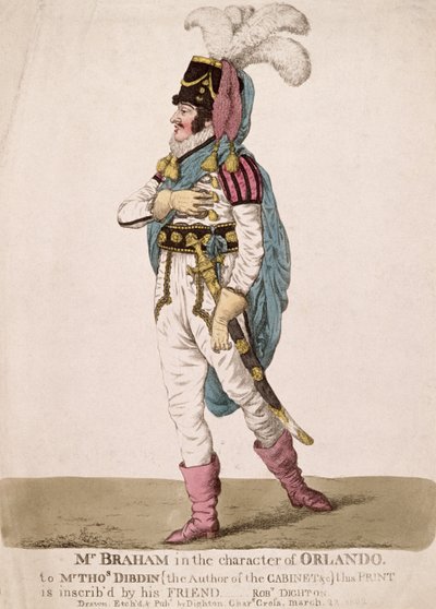 Mr. Braham in the character of Orlando from Shakespeare
